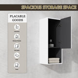 12" Bathroom Side Cabinet,Soft Close Doors,Float Mounting Design, W999P248645