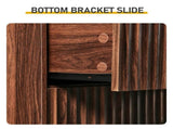 1-Door 1-Drawer 4-Tier Bathroom Vanity Grille-Finished MDF Melamine-Faced Bathroom Cabinet Arched 58187375