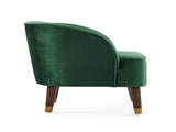 Upholstered Barrel Accent Chair With Wooden Legs N768P175907E