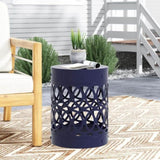 Outdoor Metal end Table -Large 73607.00NBLU