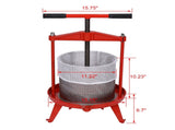 Stainless Steel Fruit and Wine Press 3.69gallon/14L W46536791