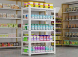 71" H Adjustable Storage Rack, Adjustable Shelves, 2000LBS Five-Tier Shelving Unit, 38809101