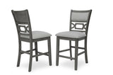 Counter Height Dining 5Pc Pub Height Dining Round Table Set Lower Storage Shelves Dining Room Set B011P232478
