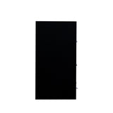 Black Glass Door Shoe Box Shoe Storage Cabinet With RGB Led Light W331P235039