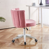 ZNTS set of 1,Home Office Chair,Fluffy Fuzzy Comfortable Makeup Vanity Chair ,Swivel Desk Chair Height W234P153947