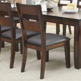 ZNTS Dark Cherry Finish Solid wood Transitional Style Kitchen Set of 2pcs Dining Chairs Bold & Sturdy B011P162631