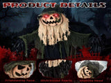 5.7ft Halloween Decorations Outdoor Life Size Animatronics Wizard with Pumpkin Face, Sound-Actived 26509172