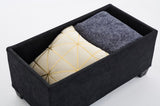 Storage Ottoman Bench, Foot Rest with Legs, 16 x 30 x 16.1 Inches, End of Bed Bench, Storage Chest, W2725P220187