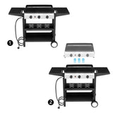 3-Burner Flat Top Gas Griddle Cooking Station with Ceramic Coated Cast Iron Pan, 30,000 BTU Propane 71079370