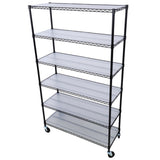 ZNTS 6 Tier 6000lbs Capacity NSF Metal Shelf Wire Shelving Unit, Heavy Duty Adjustable Storage Rack with W465142127