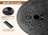 Refillable Half-Round Patio Umbrella Base, 55 LBS Mixed Fill Capacity for Secure Stability 93660627