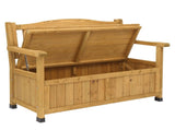 44inch Cedar Yard Storage Box With Backrest Armrest Bright Yellow 23746318
