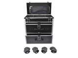 Portable 3-Tier Rolling Makeup Case with Universal Wheels for Makeup, Nail Art, Hair Styling Tools 10952522