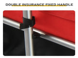 Q235 steel pipe 96*75*58cm bicycle trailer rack black and red 100kg cargo trailer with handle 68255169