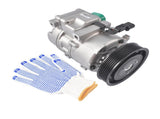 A/C Compressor with Clutch Fits for Hyundai Genesis 3.8 Sedan 4-Door 2009-2014 V6 3.8L 6-Groove 11979902