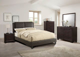 ZNTS Modern Bedroom Nightstand Brown Color Drawers Bed Side Table Rubberwood HSESF00F4861