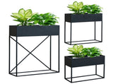3Pack PreAssembled Metal Raised Garden Bed Planter Stand with NonWoven Liner, UVResistant Coated W2796P516631