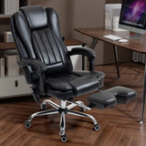 Massage Office Chair with Heat, Footrest, Black W2069P174876
