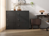 6-Door Employee Storage Locker, Metal Lockers for Office, Gym, School, and Homewith Card Slot 30035722