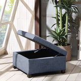 ZNTS Soft Close Storage Ottoman B03548613