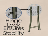 Set of Two 18-inch Folding Stools with 225lb Capacity 62433401