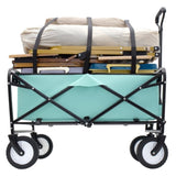 Collapsible Foldable Wagon with strapping system Beach Wagon Utility Utility Wagon Grocery W2932P210084