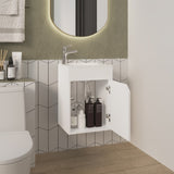 Hudson Vanity Sink, Bathroom, White B092P329249