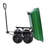 Folding car Poly Garden dump truck with steel frame, 10 inches. Pneumatic tire, 300 pound capacity, W22752500