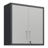 ZNTS Metal Wall-Mounted Tool Storage Cabinet with Locking Door and 1 Shelf 1 Opened Drawer for Garage 10688530