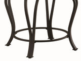 Black Swivel Counter Height Stool with Upholstered Seat B062P145516