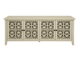 Hollowed-out Cabinet with 4 Doors, American Furniture, Suitable for Bedroom, Living Room, Study W688P223025