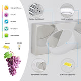 LED Modern Chrome 4-Light Vanity Lights Fixtures Over Mirror Bath Wall Lighting W1340P206814