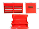 Rolling Tool Chest, 5-Drawer Tool Box Organizer w/Lockable Wheels Sliding Drawers Detachable Top W110265911