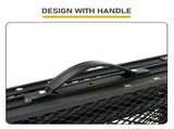 3FT Rectangular Outdoor Folding Table, 40cm Width, Aluminum Frame, 3-Fold Iron Mesh Tabletop, 3 86171384