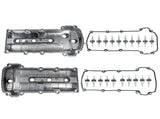 Pair Aluminum Engine Valve Cover Left & Right with Gasket Replacement for Jaguar S-Type 3.0L 25707937