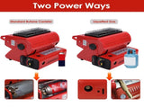 2 in 1 Portable Butane Burner Heater Outdoor Butane Gas Heater Warmer Heating Cooking Stove Cooker 30502006