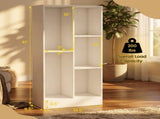 41 Inches 5-Cube Floor Bookcase with 2 Anti-Tipping Kits White, 19.5" x 9.5" x 41" 29756686