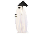 5ft Black & White Umbrella Ghost Halloween Decoration with 100 Warm White LED Wire Lights, 30V 3.6W 46739640