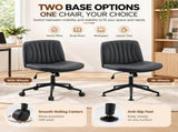 Armless Criss Cross Chair, Adjustable Height Swivel Desk Chair with Rocking Function, Cat Claw 28319133