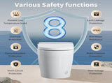 Tankless Smart Toilet With Bidet Built In, One-piece Bidet Toilet Seat, Auto Flush,Heated Seat, Warm T5879P506526
