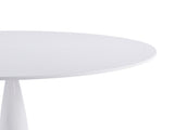 Round Tulip Dining Table for 2-4 Persons, 42. Inch Kitchen Table with Sturdy Golden Metal Pedestal W3766P456439