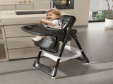 Adjustable Baby High Chair 0-6 Years Portable Infant Feeding Seat with Safety Belt, Silent 85779582