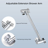 Chrome Shower Head, 10 Inch High Pressure Rainfall Shower Head/Handheld Shower Combo with 11 Inch W121960348
