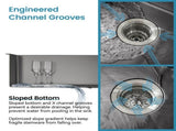 Kitchen Sink, 33x19 Single Bowl, Undermount Handmade Sink in Black, with US Standard Drain and 79740916