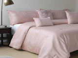 Mountain Ranges 6-Piece Comforter Set - Pink Jacquard & Brushed Fabric 86127252