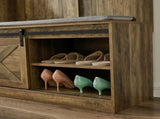 Light brown, Column Coat Rack with Storage Shoe Cabinet 61909411