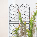4 Pack Metal Garden Trellis 71" x 19.7" Rustproof Trellis for Climbing Plants Outdoor Flower Support W1586P268006