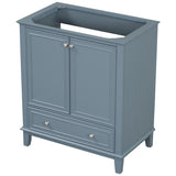 30" Bathroom Vanity without Sink, Base Only, Multi-functional Bathroom Cabinet with Doors and N725P186143C