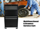 High Capacity Rolling Tool Chest with Wheels and Drawers, 6-Drawer Tool Storage Cabinet--BLACK 71777023