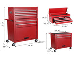 Tool Chest, 8-Drawer Rolling Tool Storage Cabinet with 2 in 1 Detachable Top Tool Box, Liner, 39304479